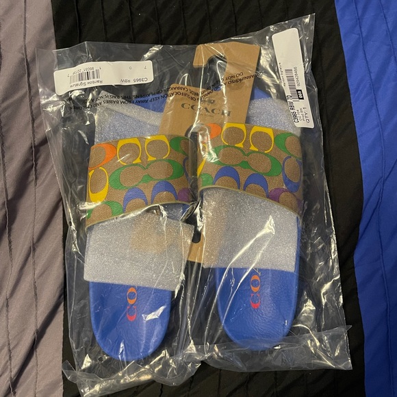 Coach Shoes Coach Rainbow Pool Slides Mens 7 Womens 8 Poshmark